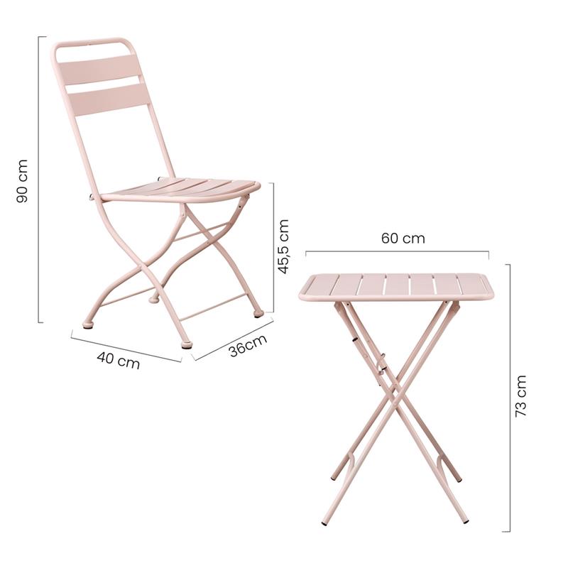 MIA SET GARDEN TAV+SEDIE SALSA