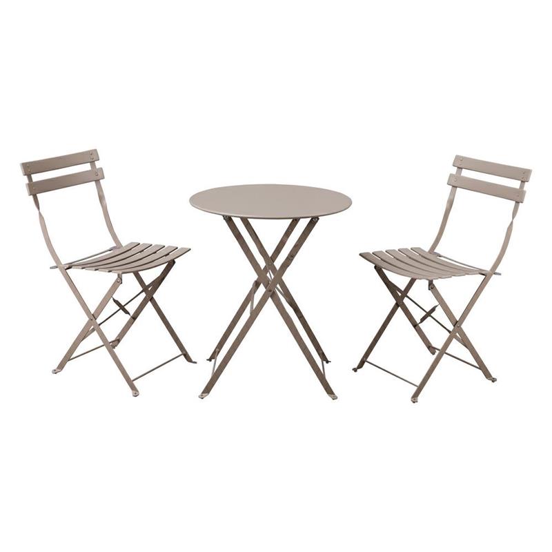 TERESA SET GARDEN TAV+SEDIE TAUPE