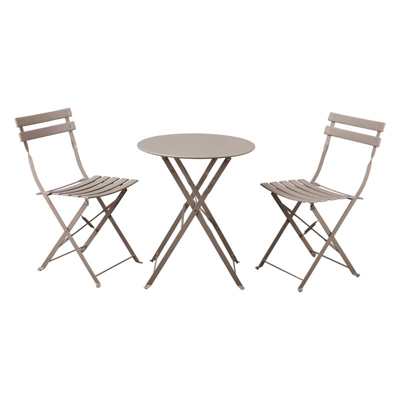 TERESA SET GARDEN TAV+SEDIE TAUPE