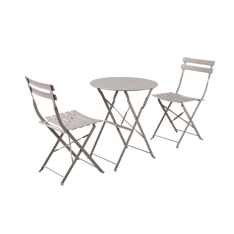 TERESA SET GARDEN TAV+SEDIE TAUPE