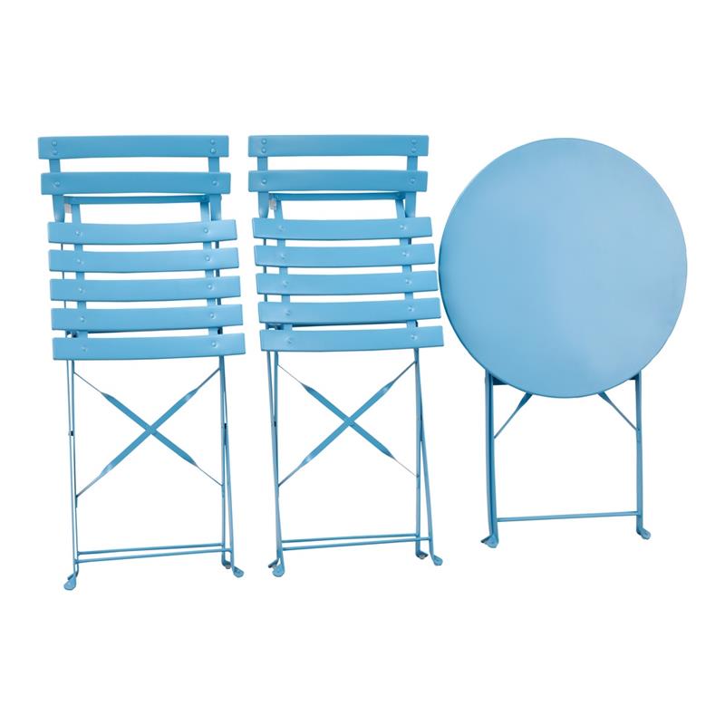 TERESA SET GARDEN TAV+SEDIE BLU NIAGARA