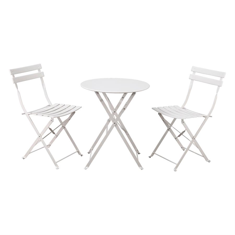 TERESA SET GARDEN TAV+SEDIE BLANC
