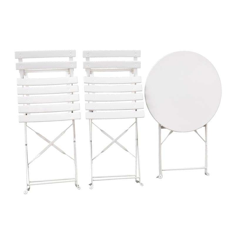 TERESA SET GARDEN TAV+SEDIE BLANC
