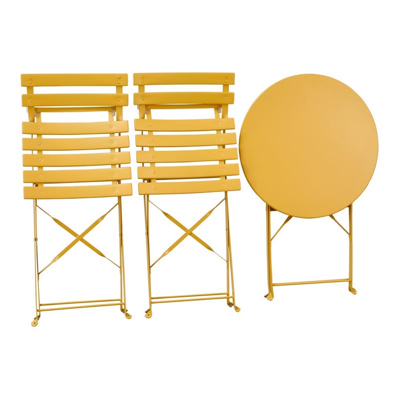 TERESA SET GARDEN TAV+SEDIE MOSTARDA
