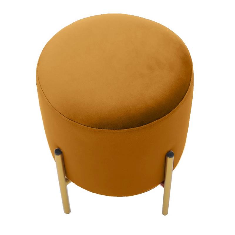 POUFF PIEDI OTTONE NOCCIOLA