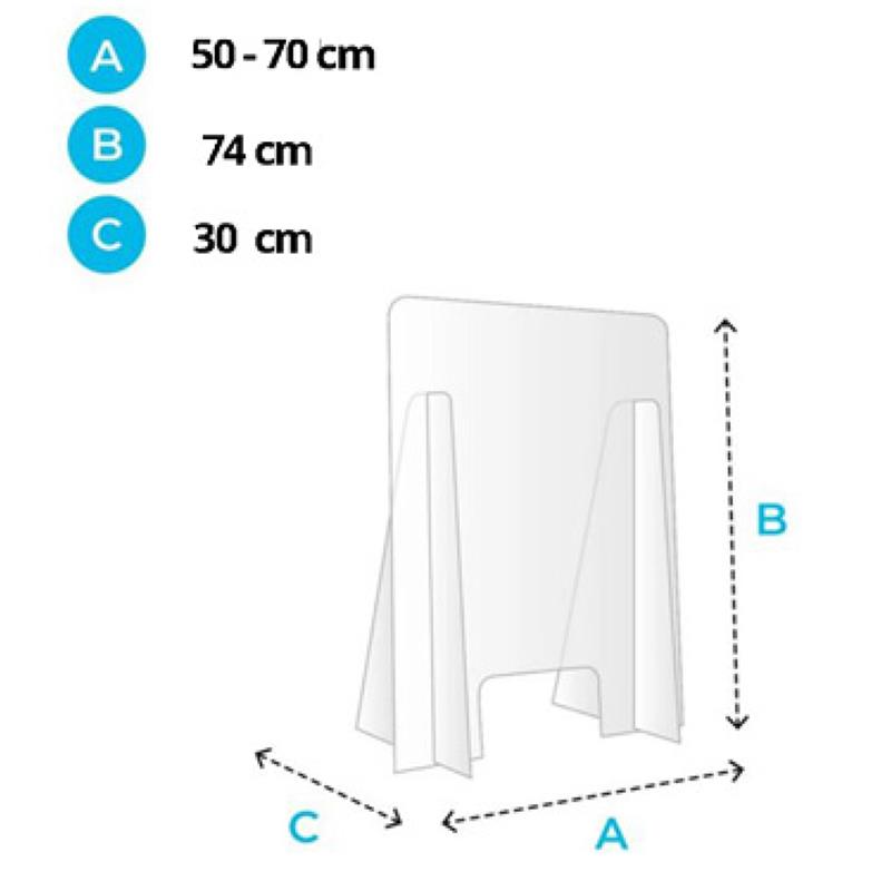 BARRIERA PROTETTIVA 74X50X30
