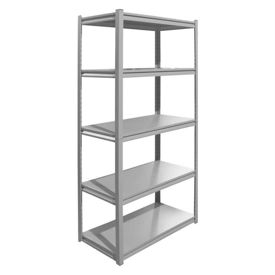 SCAFFALE METALLICO 5 RIPIANI GRIGIO 91X41X183