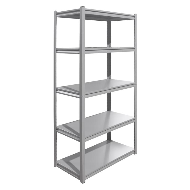 SCAFFALE METALLICO 5 RIPIANI GRIGIO 91X41X183