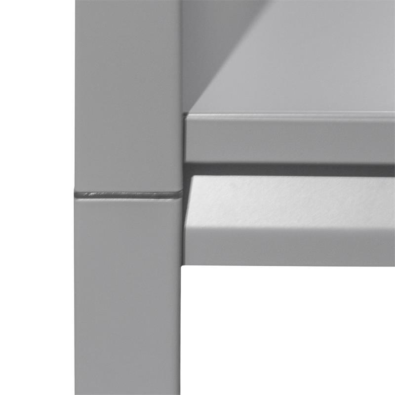 SCAFFALE METALLICO 5 RIPIANI GRIGIO 91X41X183