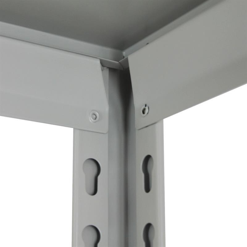 SCAFFALE METALLICO 5 RIPIANI GRIGIO 91X41X183