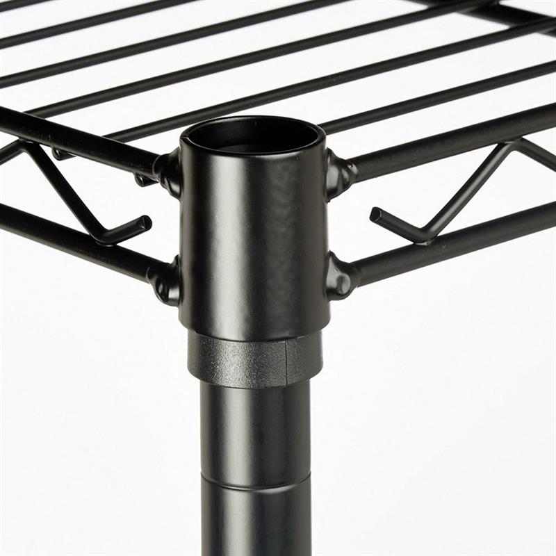 SCAFFALE NERO 70X45X150