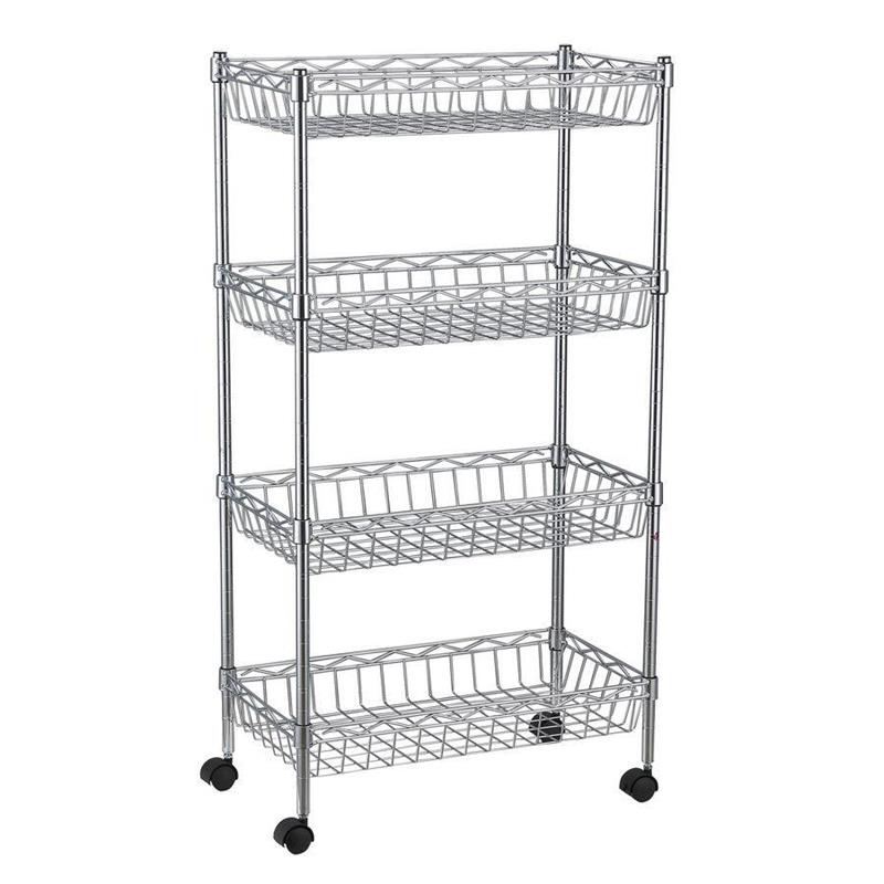 SCAFFALE 4 RIPIANI MINI-BASKET TROLLEY