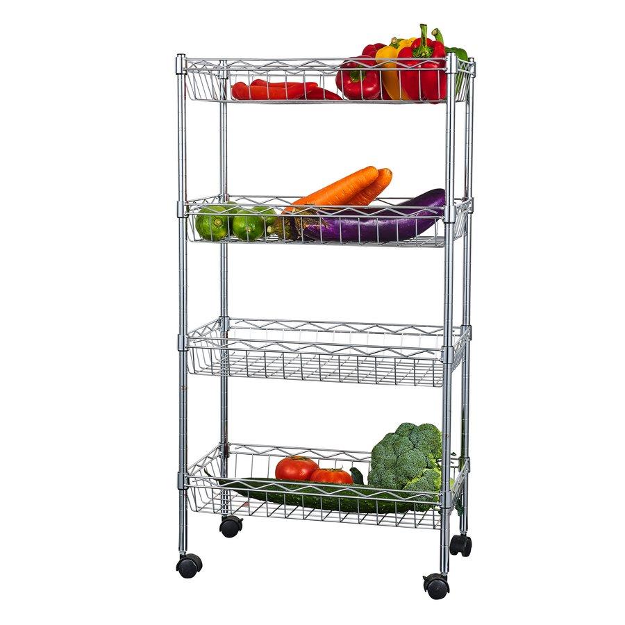 SCAFFALE 4 RIPIANI MINI-BASKET TROLLEY
