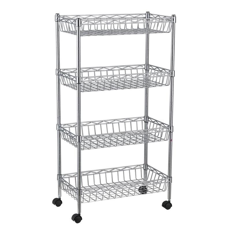 SCAFFALE 4 RIPIANI MINI-BASKET TROLLEY