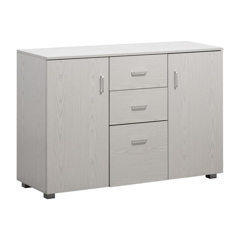 MULTIUSO CREDENZA ROVERE SBIANCATO 120X82,5X40 CM