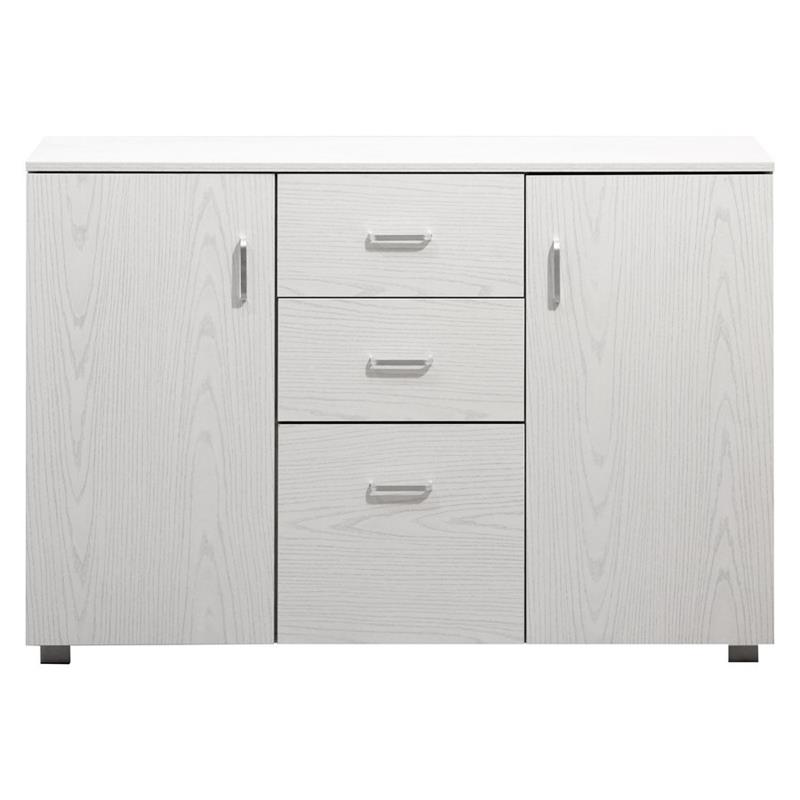 MULTIUSO CREDENZA ROVERE SBIANCATO 120X82,5X40 CM
