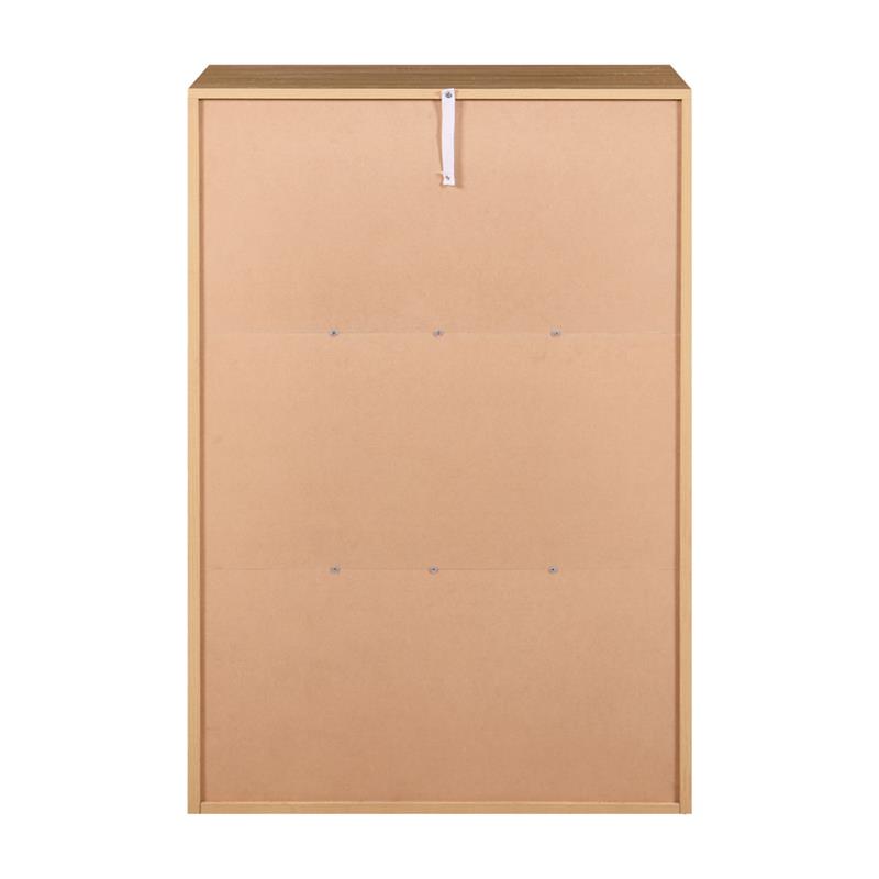 VALE CASSETTIERA 5 CASSETTI BIANCO/ROVERE 76,8X50X113 CM