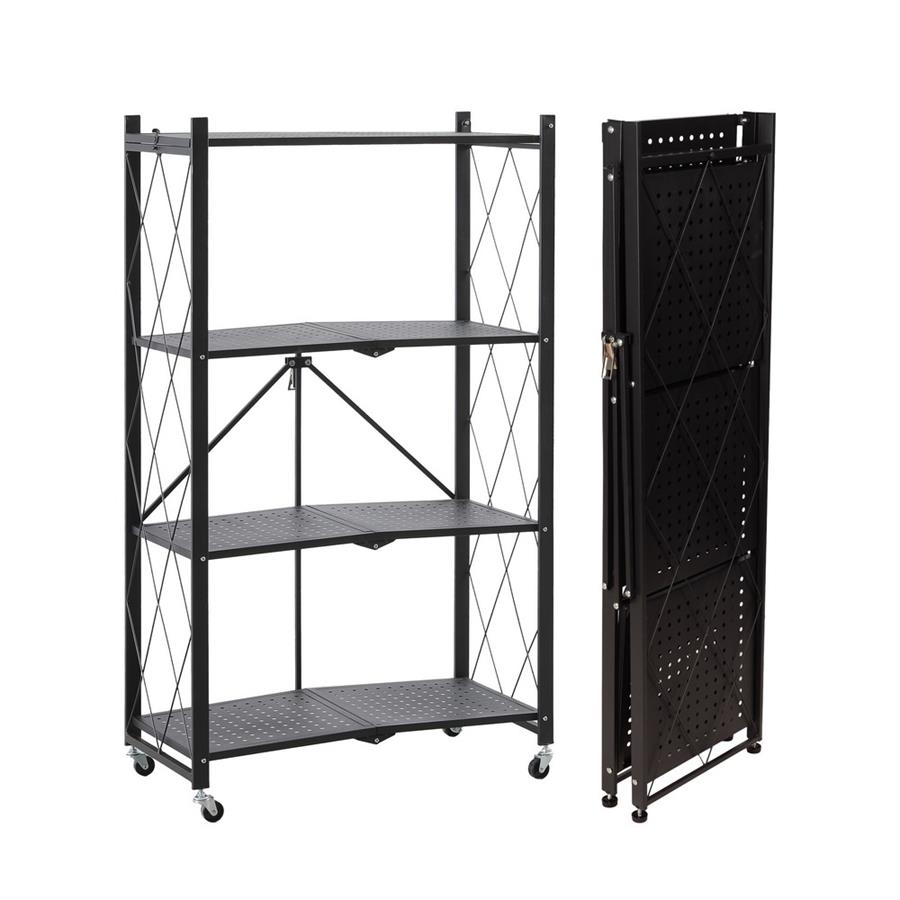SCAFFALE PIEGHEVOLE 4 NERO
