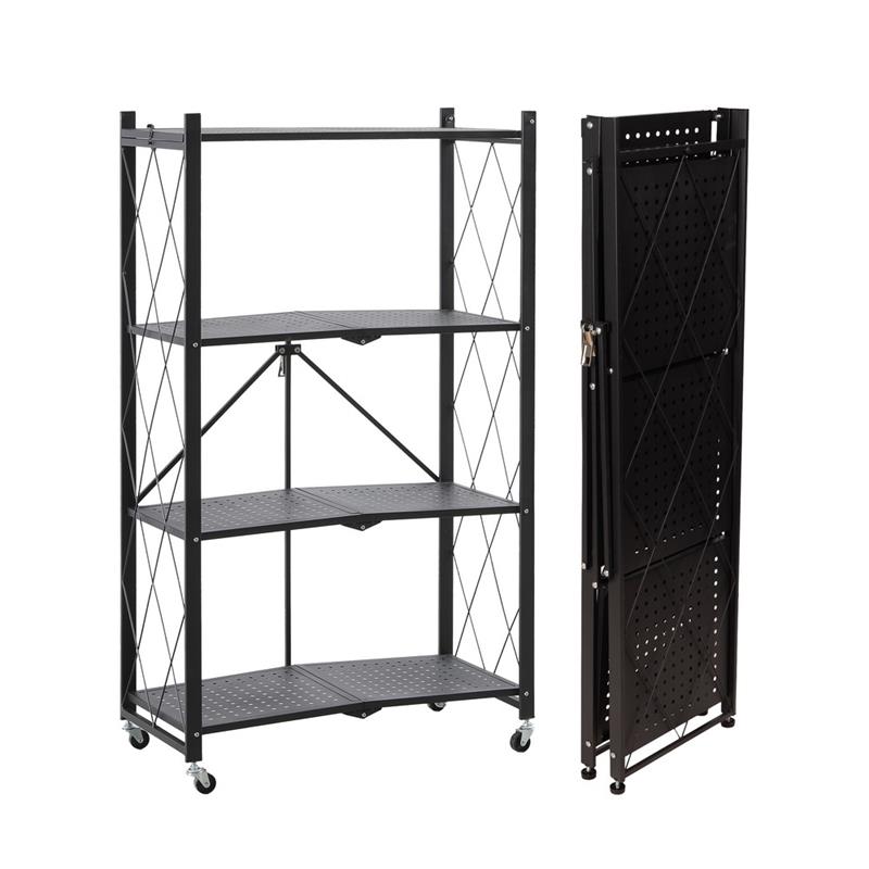 SCAFFALE PIEGHEVOLE 4 NERO