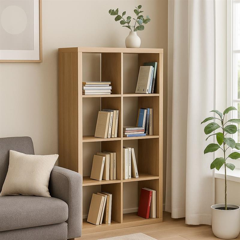 ELBA X8 LIBRERIA ROVERE 77X30X147 CM