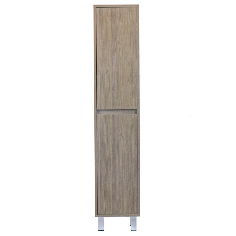 MOBILE COLONNA 2 ANTE ROVERE GRIGIO 30X24X140 CM