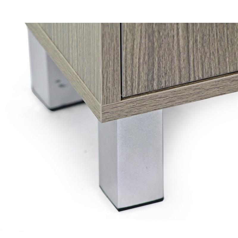 MOBILE COLONNA 2 ANTE ROVERE GRIGIO 30X24X140 CM