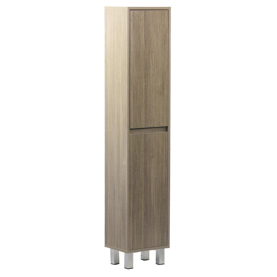 MOBILE COLONNA 2 ANTE ROVERE GRIGIO 30X24X140 CM