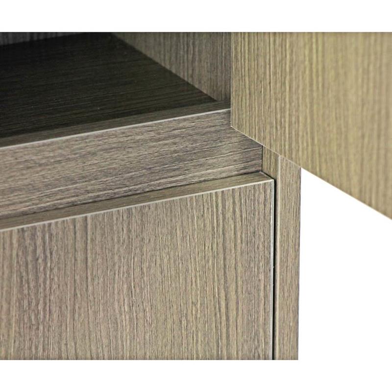 MOBILE COLONNA 2 ANTE ROVERE GRIGIO 30X24X140 CM