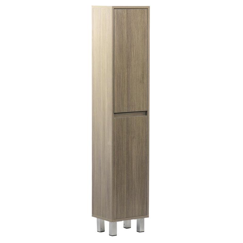 MOBILE COLONNA 2 ANTE ROVERE GRIGIO 30X24X140 CM