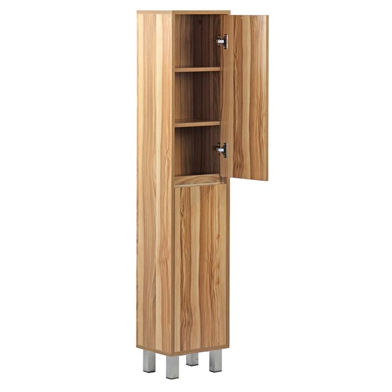 MOBILE COLONNA 2 ANTE LEGNO NATURALE 30X24X140 CM