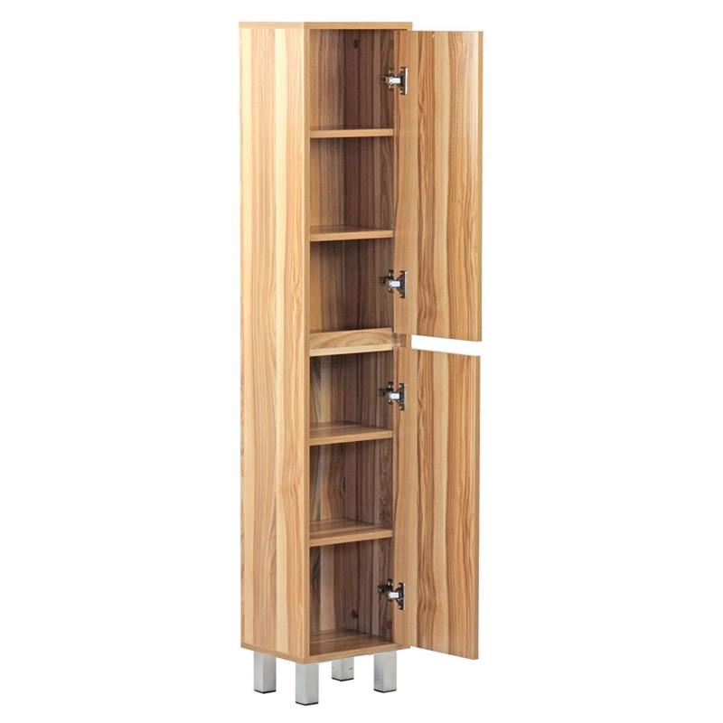MOBILE COLONNA 2 ANTE LEGNO NATURALE 30X24X140 CM
