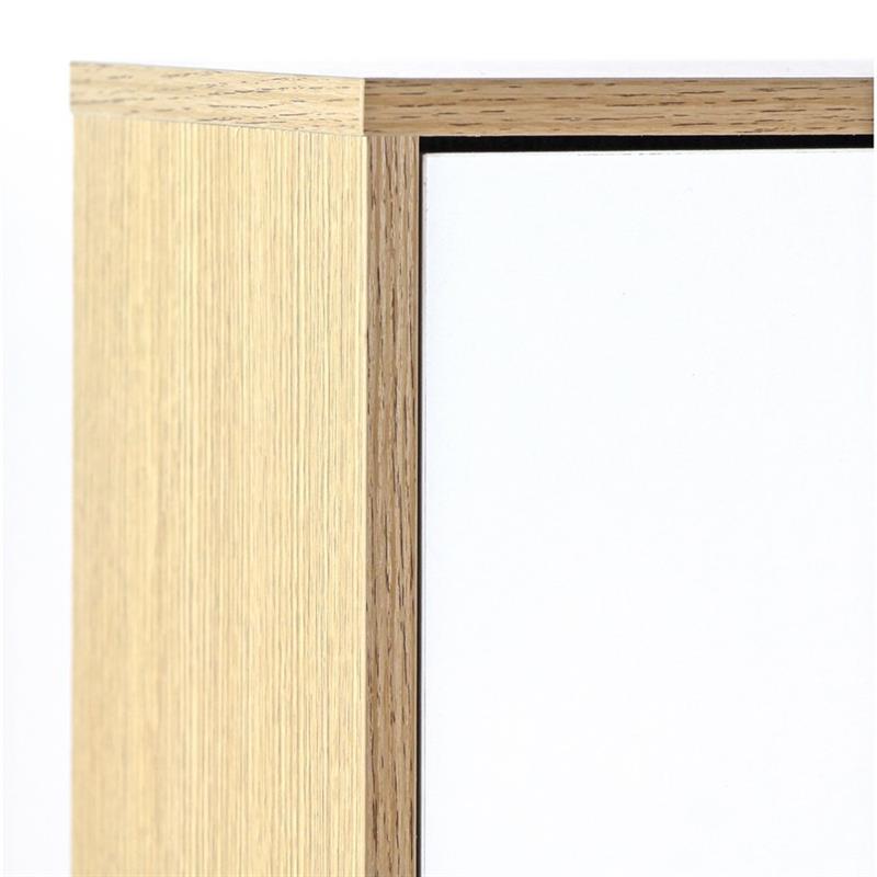 MOBILE COLONNA 2 ANTE BIANCO/ROVERE 30X24X140 CM