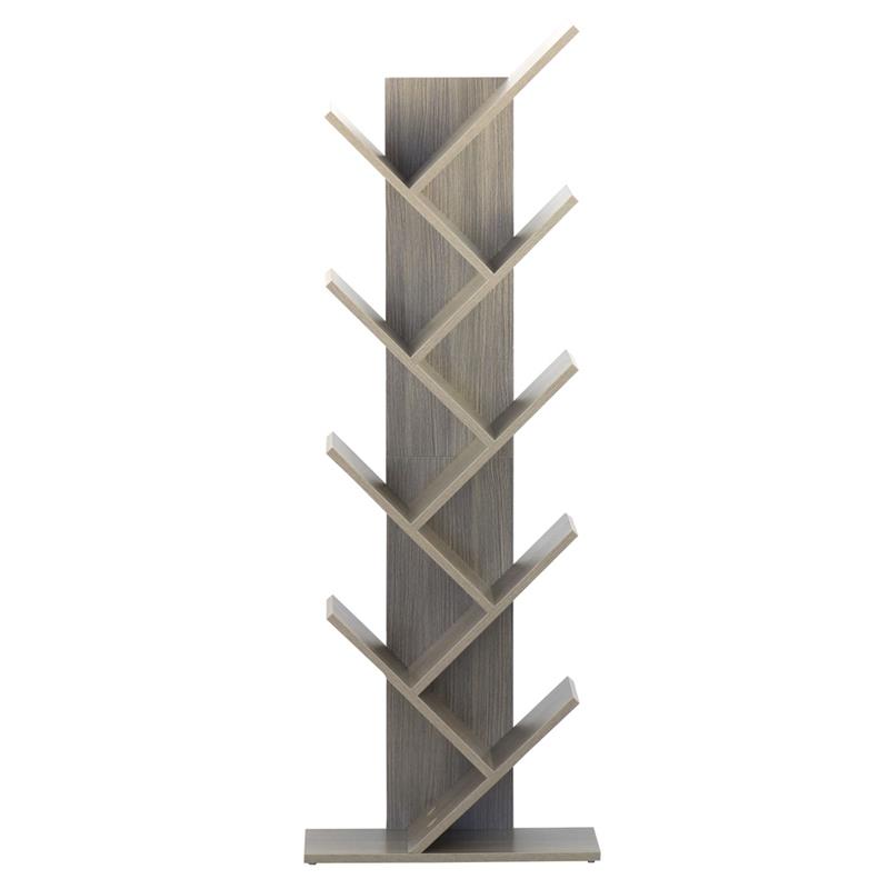 TREE LIBRERIA ROVERE GRIGIO 50X25X141 CM