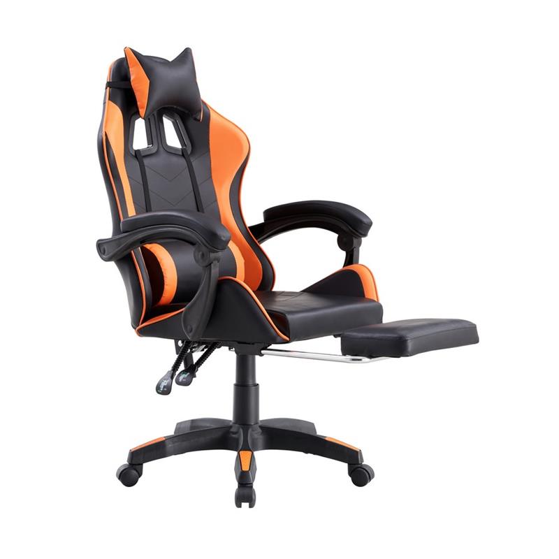SEDIA GAMING ARANCIONE/NERA