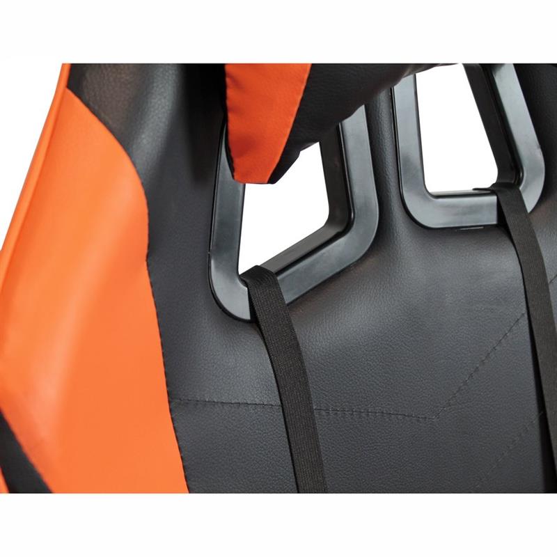 SEDIA GAMING ARANCIONE/NERA