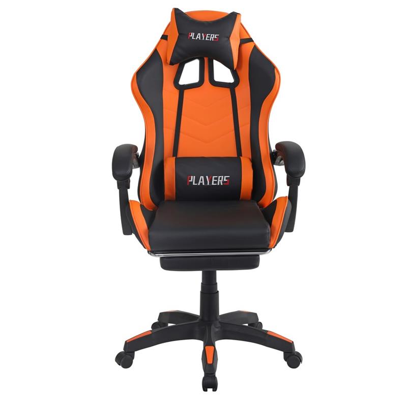 SEDIA GAMING ARANCIONE/NERA