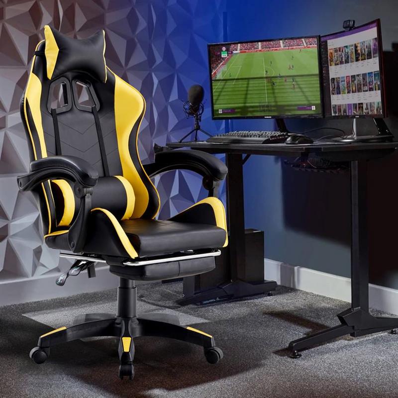 SEDIA GAMING GIALLO/NERA
