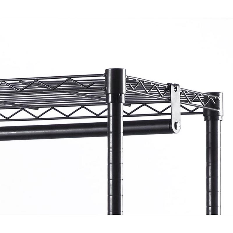 SCAFFALE NERO 90X45X185