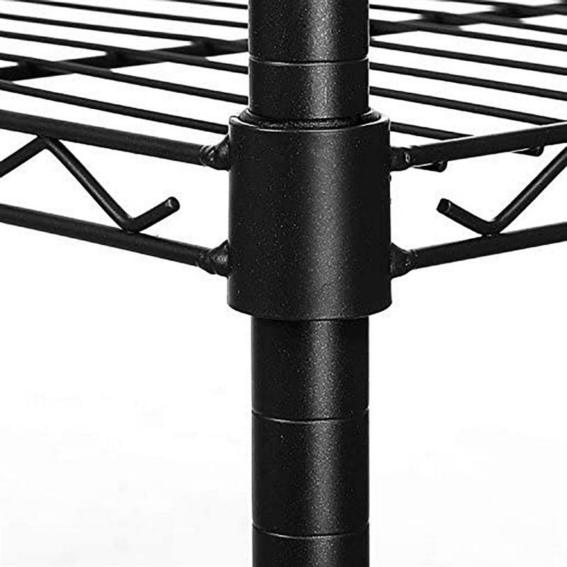 SCAFFALE NERO 90X45X185