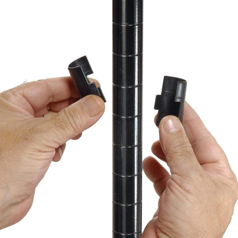 SCAFFALE NERO 90X45X185