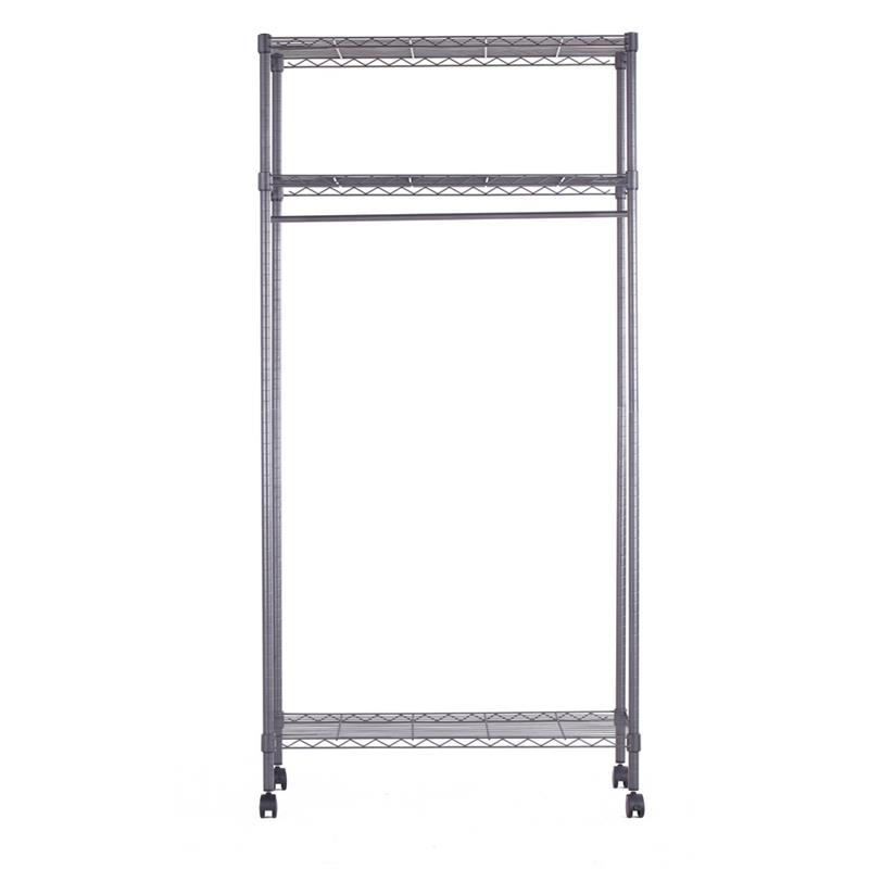 SCAFFALE NERO 90X45X185
