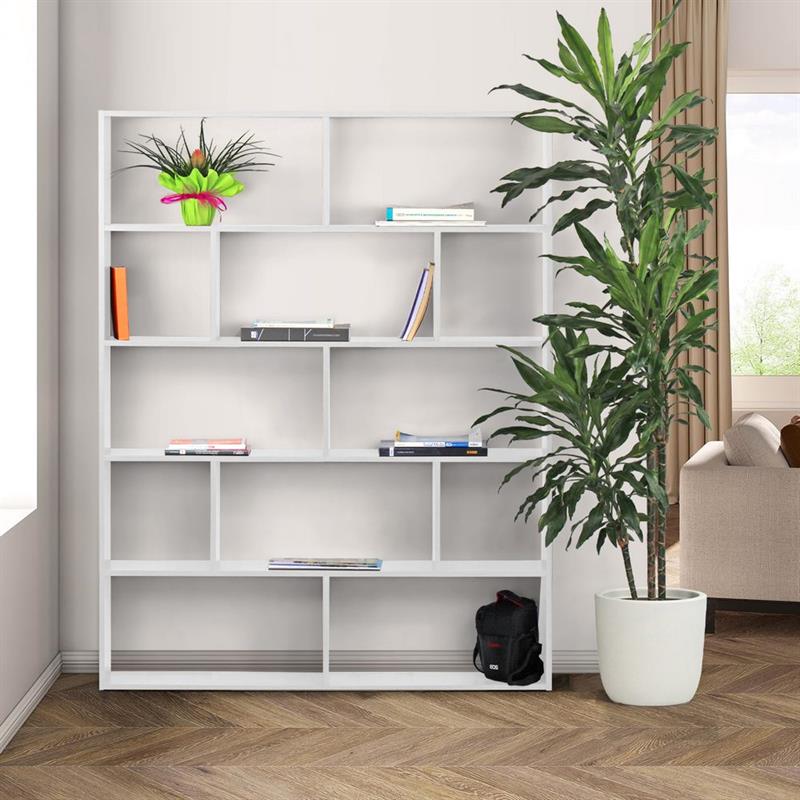 LINZ LIBRERIA BIANCA 124X24X160 CM