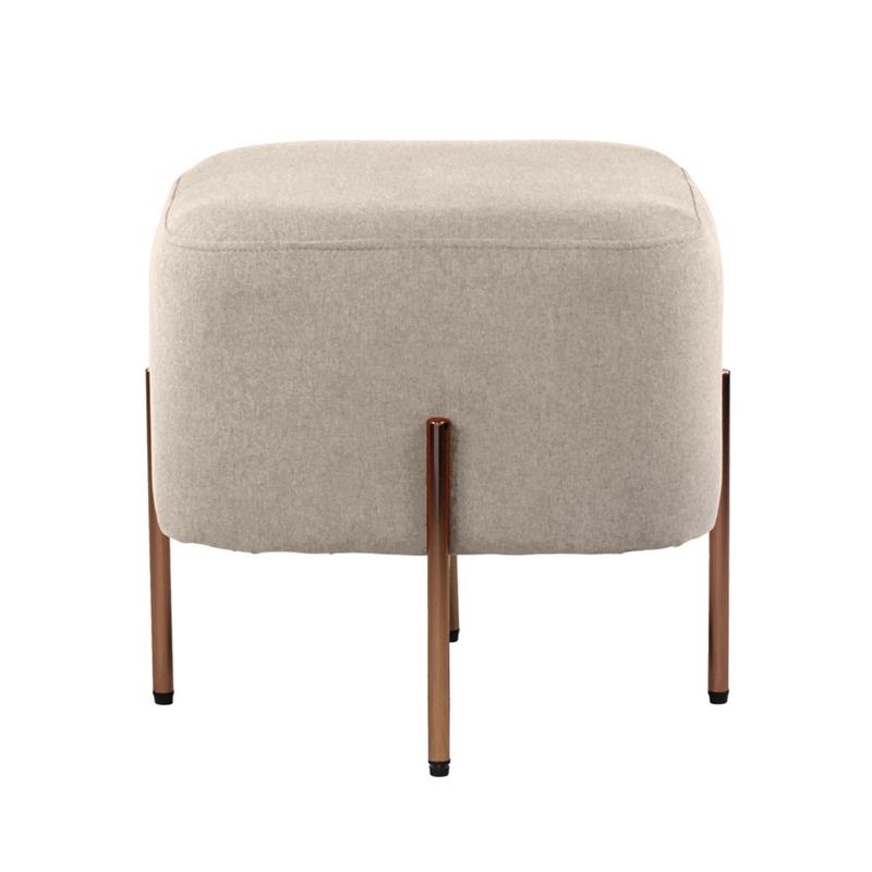 KATE POUF QUADRATO GRIGIO 41X41X41 CM