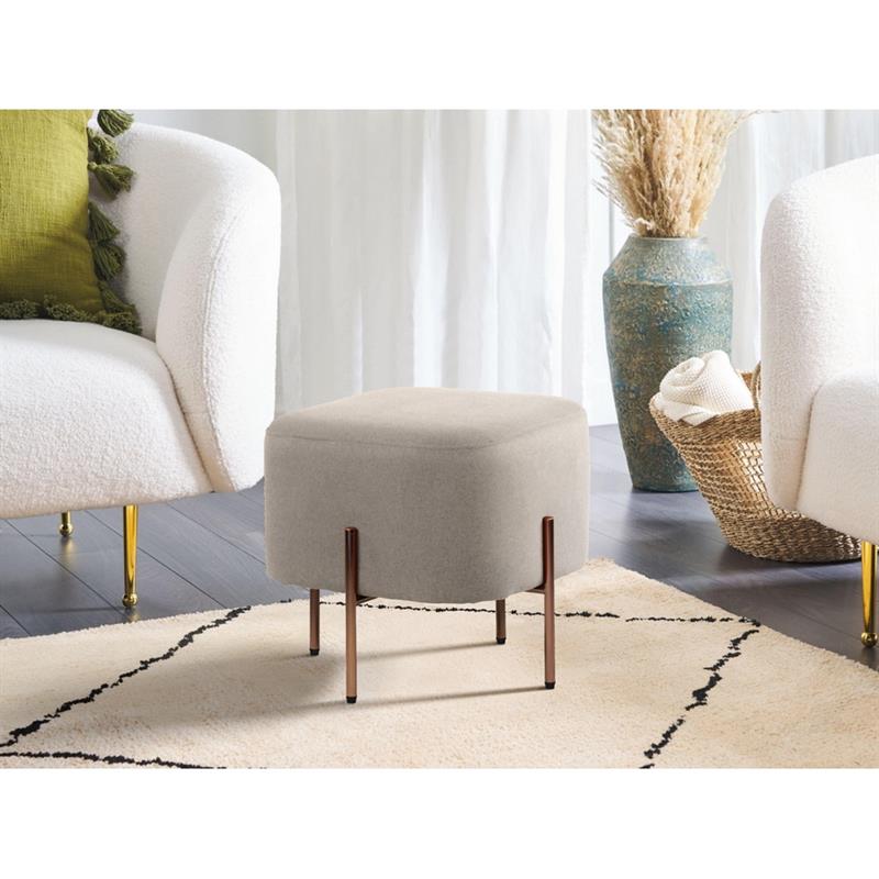 KATE POUF QUADRATO GRIGIO 41X41X41 CM