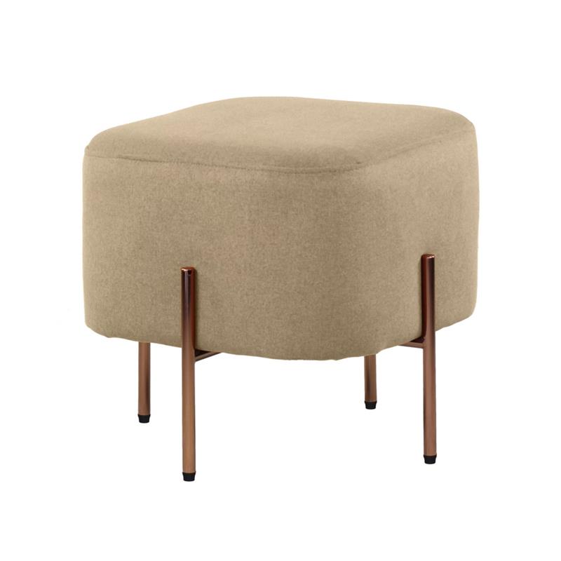 KATE POUF QUADRATO BEIGE 41X41X41 CM
