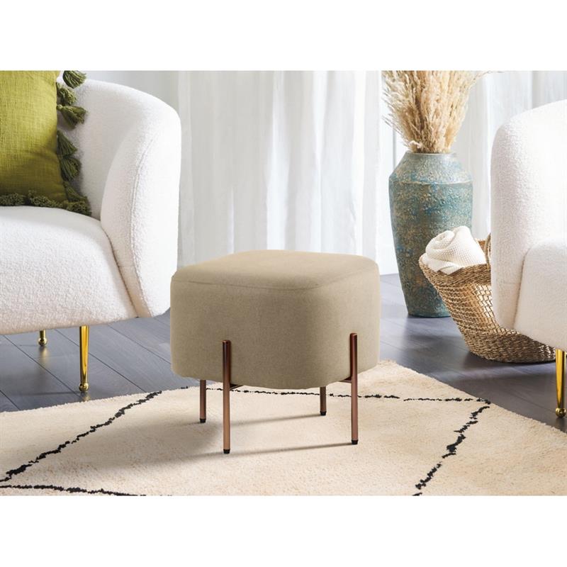 KATE POUF QUADRATO BEIGE 41X41X41 CM