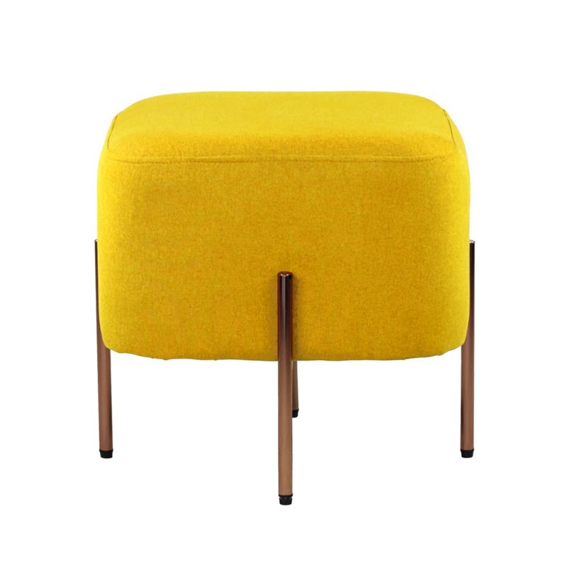 KATE POUF QUADRATO GIALLO 41X41X41 CM