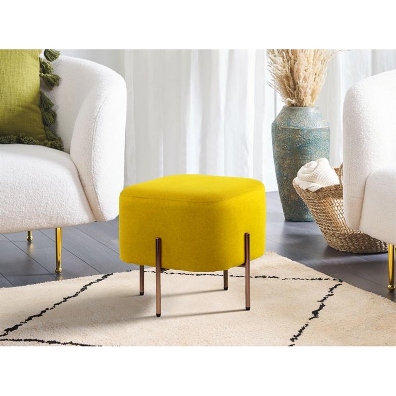 KATE POUF QUADRATO GIALLO 41X41X41 CM