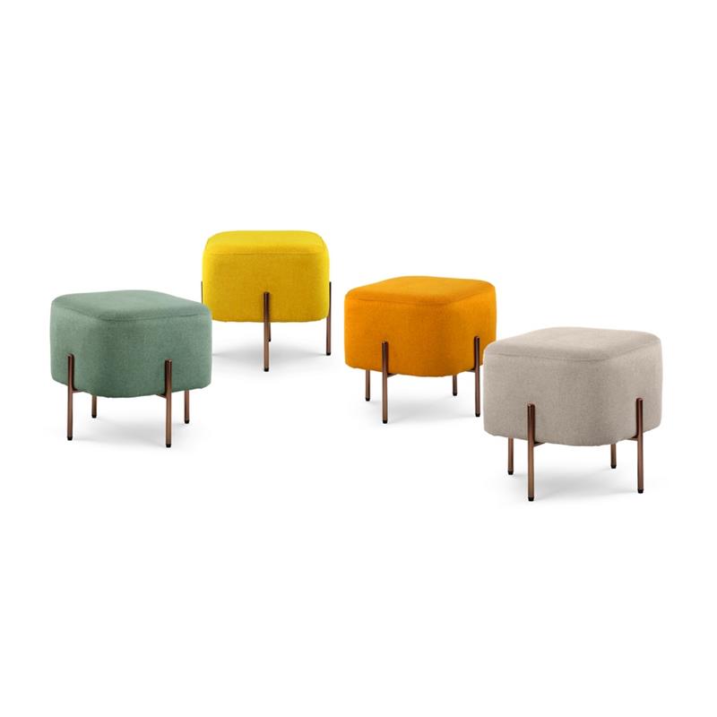 KATE POUF QUADRATO GIALLO 41X41X41 CM