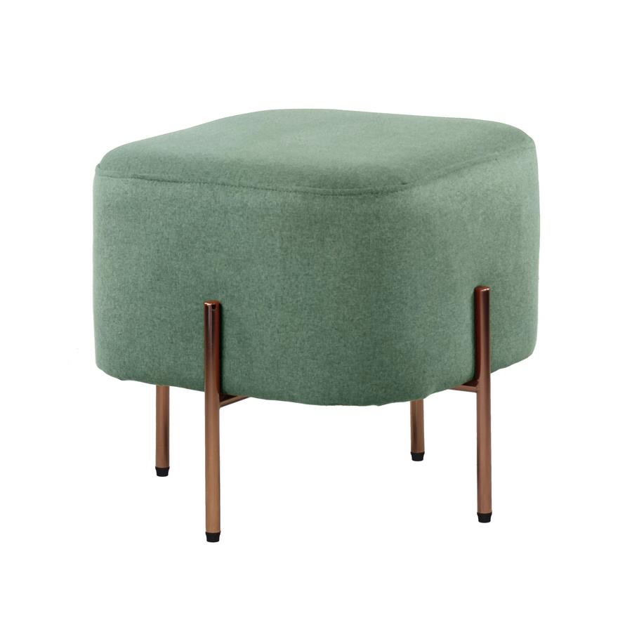 KATE POUF QUADRATO VERDE 41X41X41 CM
